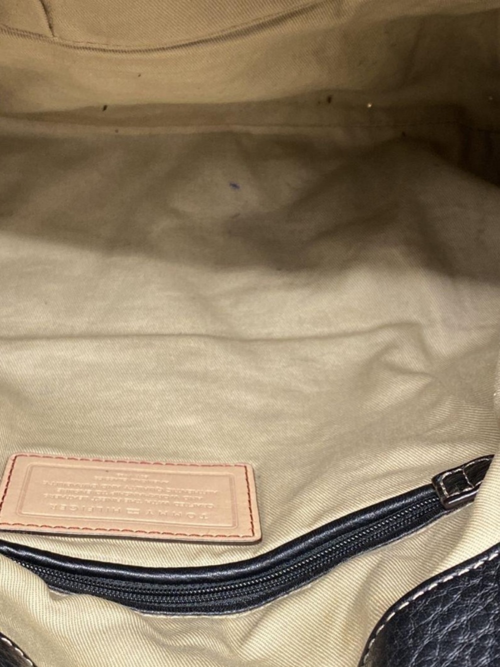 Tommy Hilfiger Leather Crossbody Satchel Bag - Picture 12 of 12